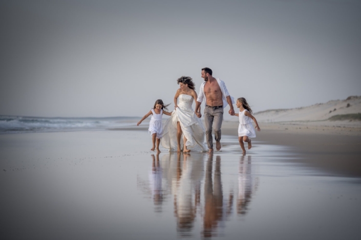 Trash the Dress - Mariée plage océan - Photographe Valérie Jaubert Montauban